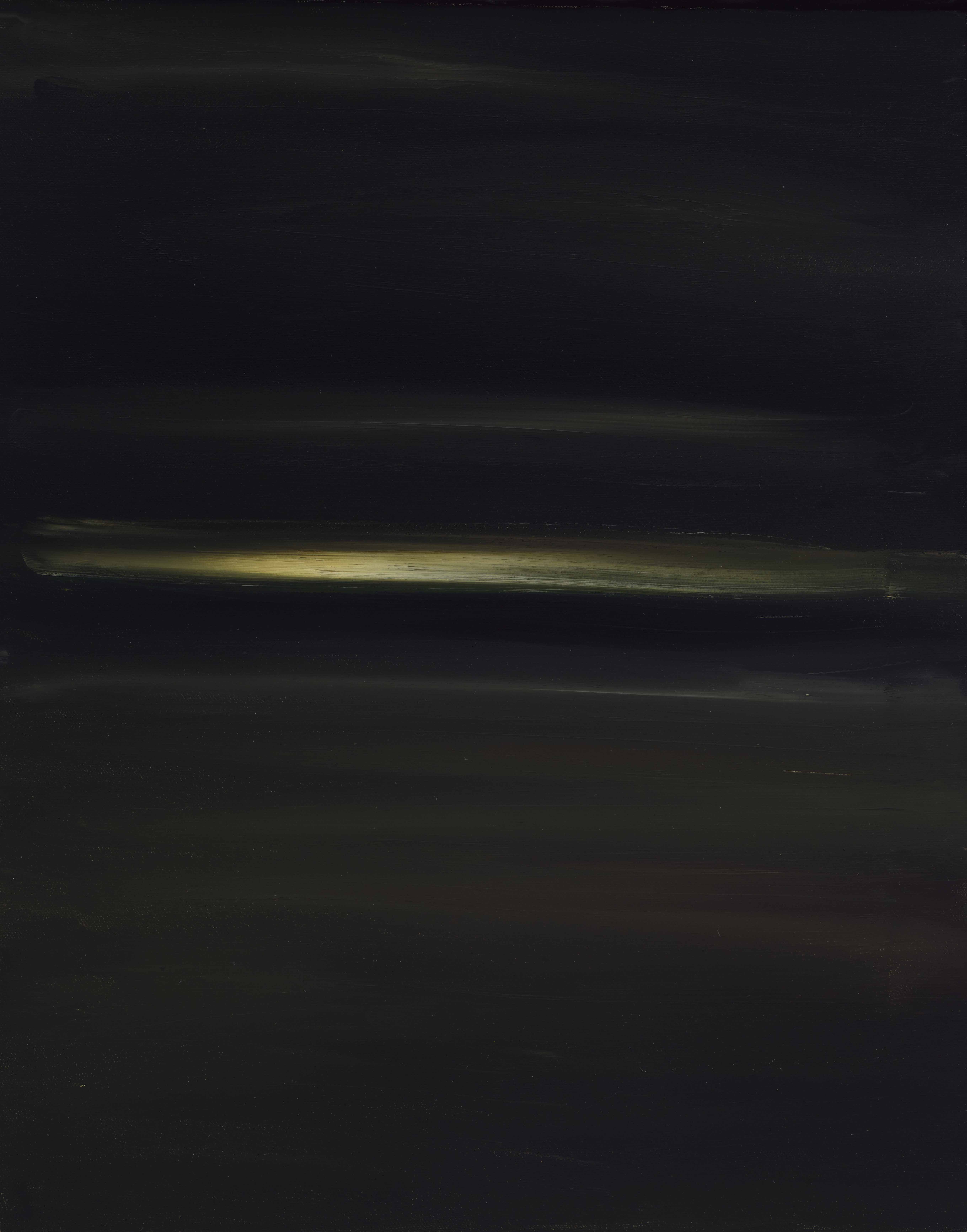 Ocean at Dawn, 1996-2024, oil on canvas, 20x16 inches