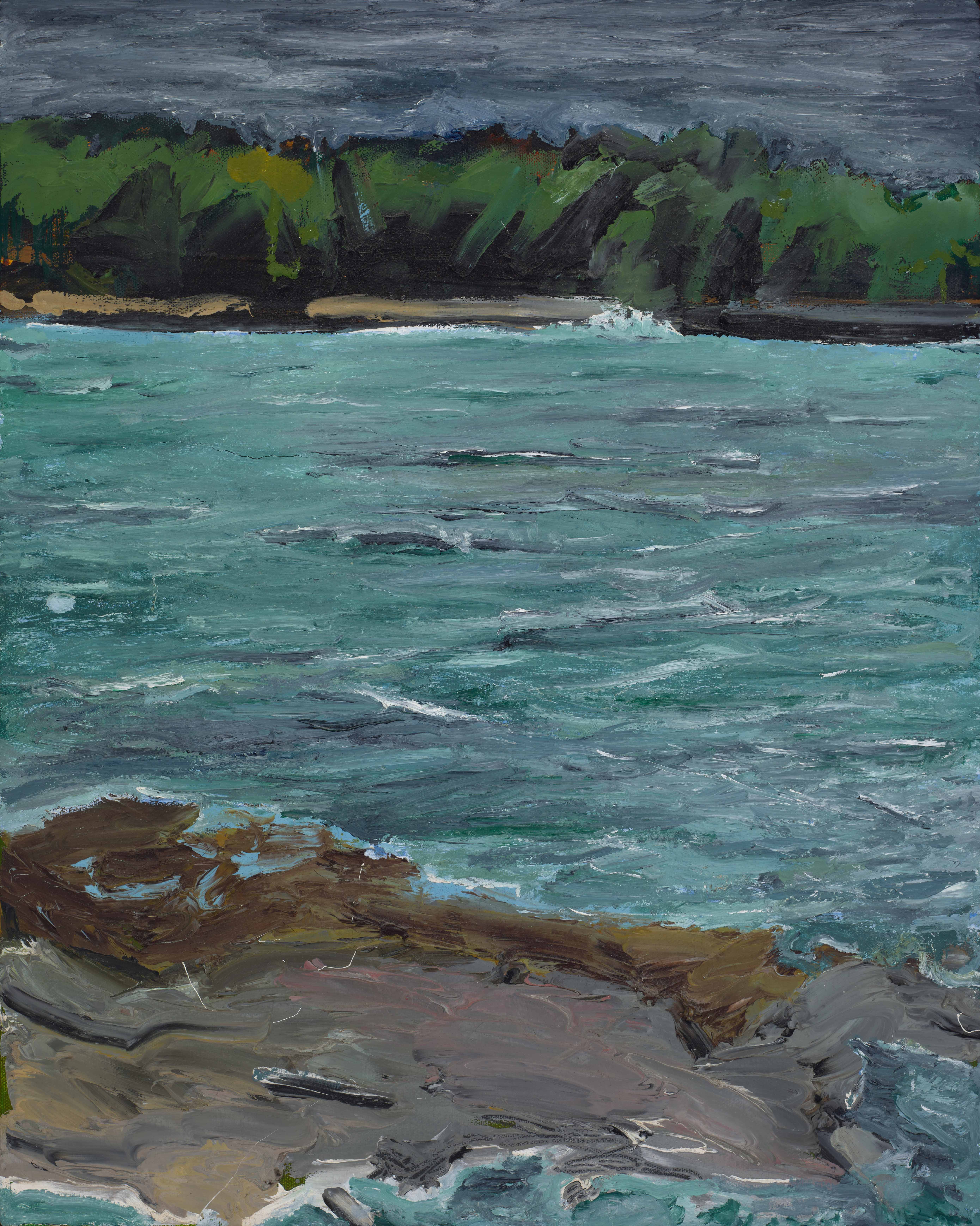 The Storm, 1998-2024, oil on canvas, 20x16 inches