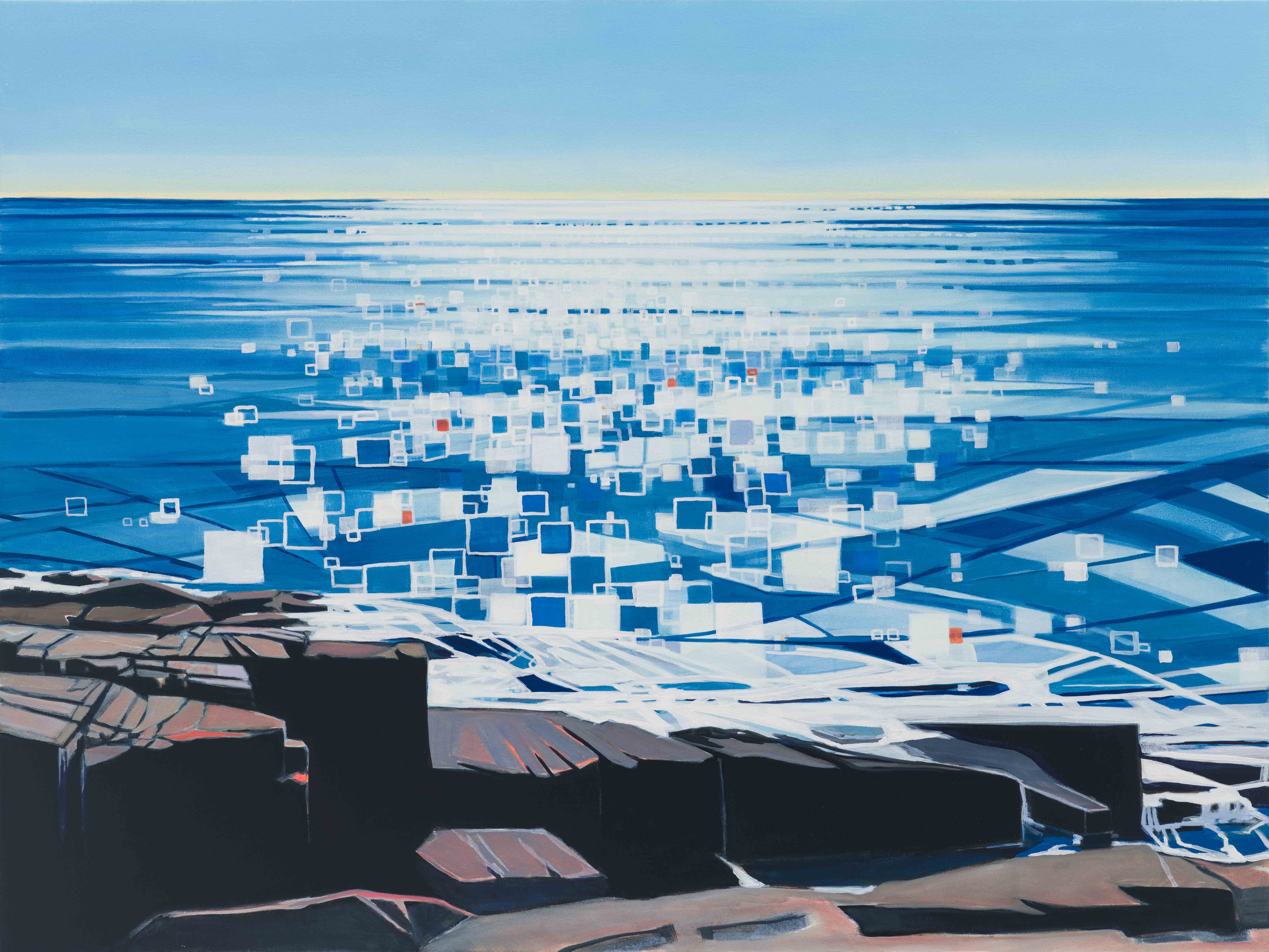 Ocean Trail / Acadia, 2025, oil on canvas, 30 x 40 inches