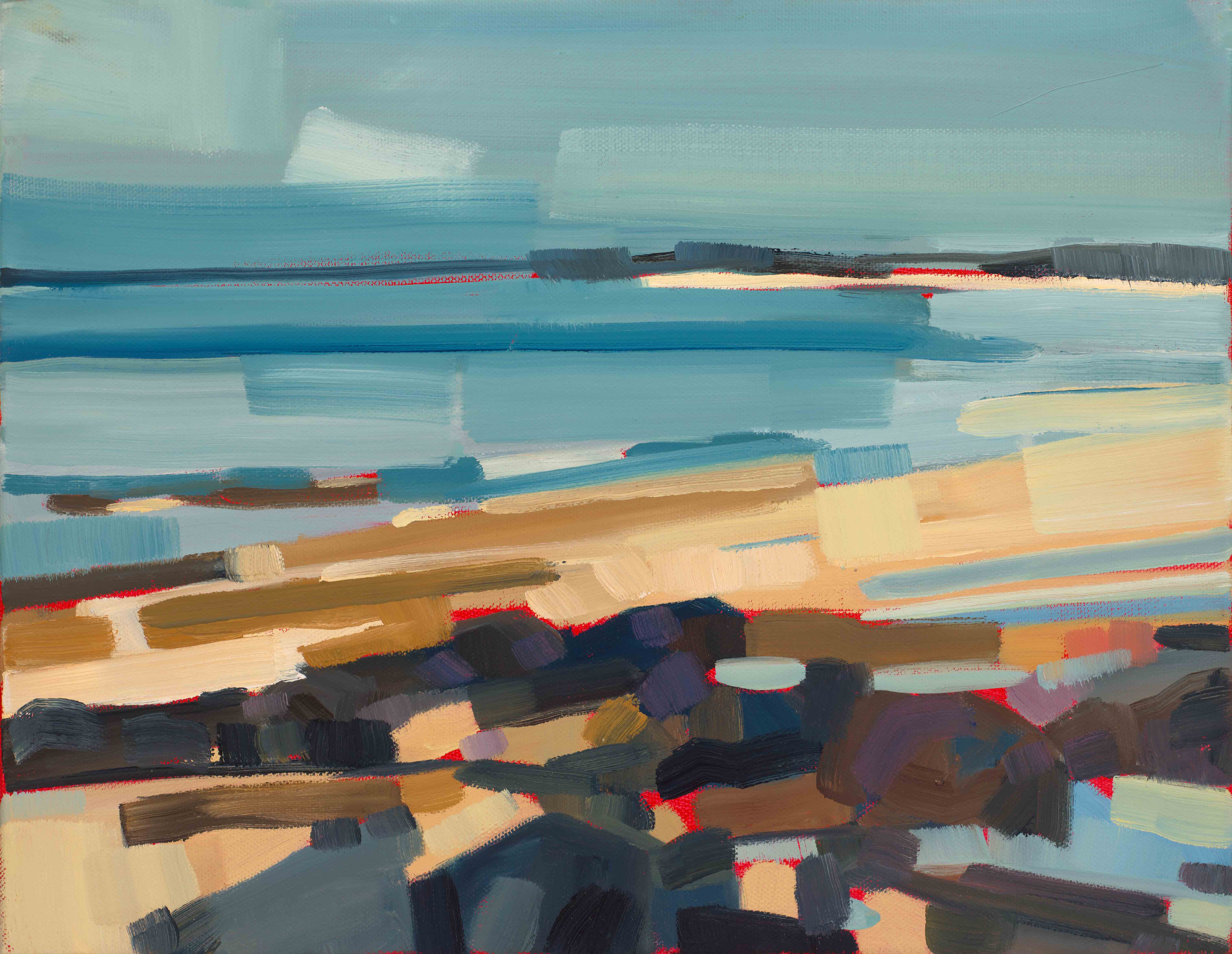 Scarborough Beach, 2025, oil on canvas, 11 x 14 inches