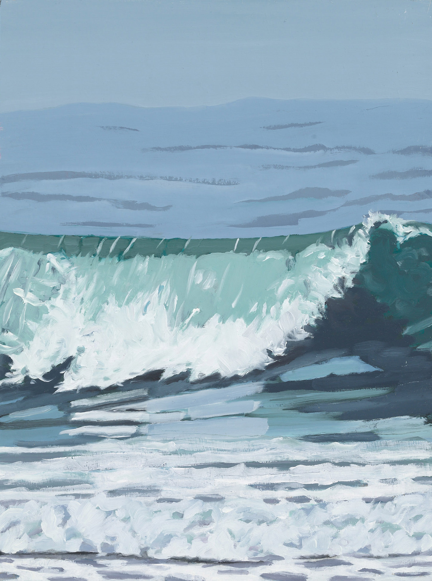 Stormy March, 2026, oil on panel, 12 x 9 inches