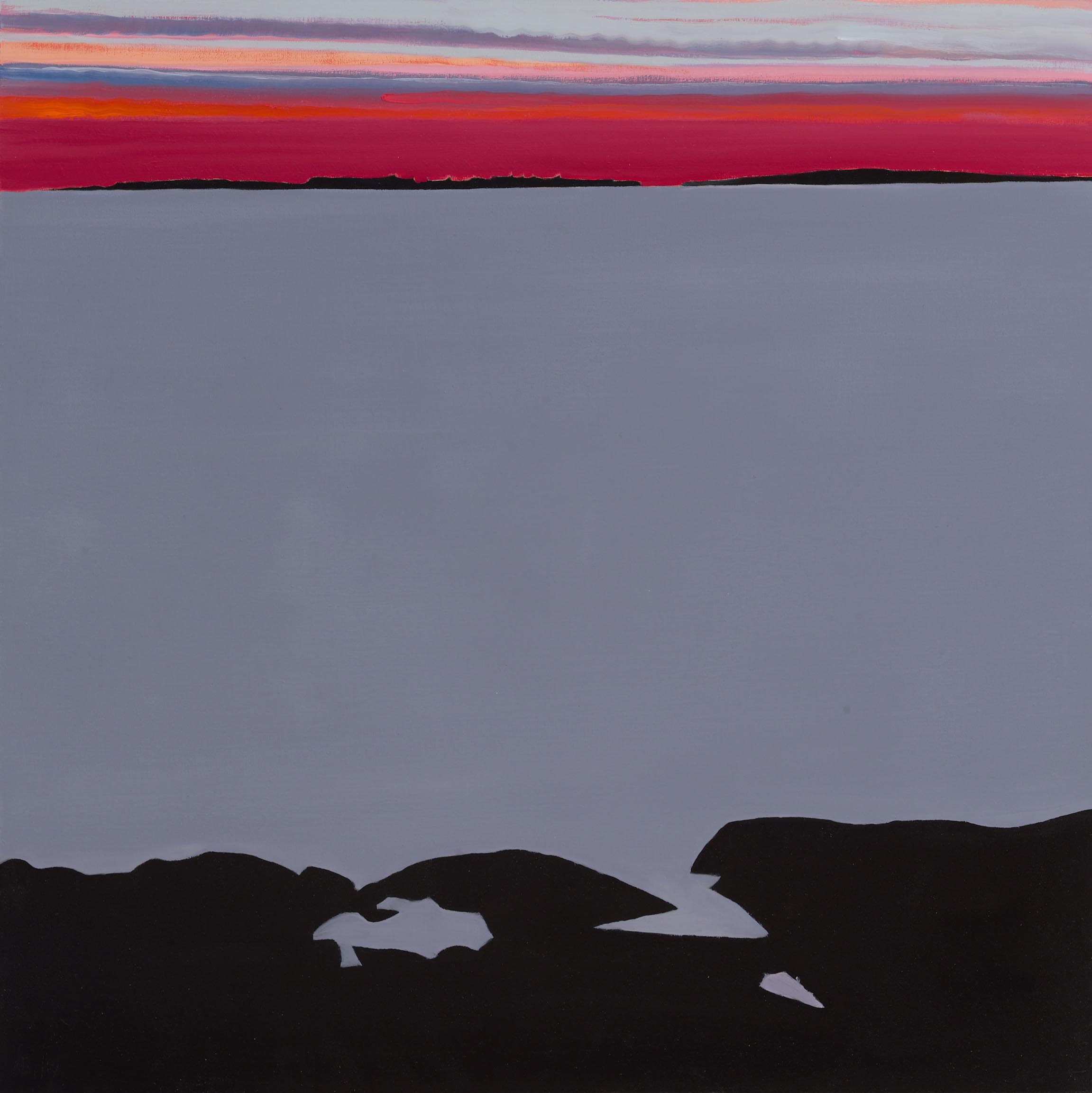 Glowing, 2026, oil on panel, 24 x 24 inches