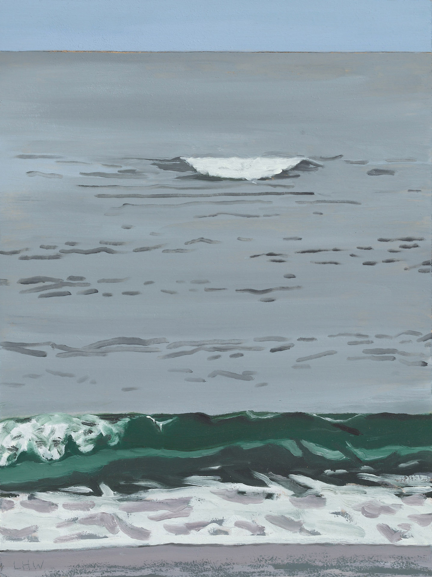 Homer’s Wave, 2026, oil on panel, 12 x 9 inches