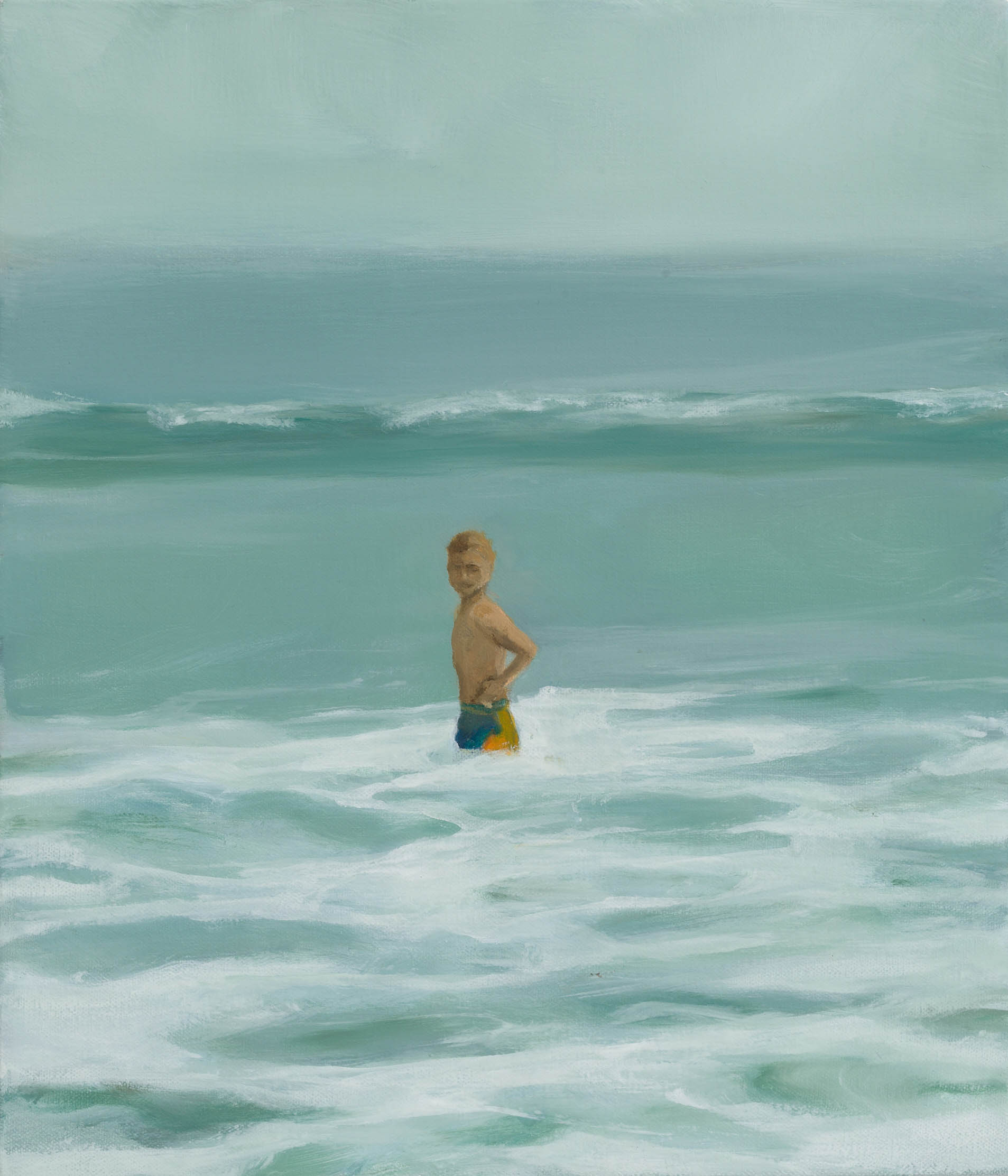 Are You Watching?, 2026, oil on canvas, 14 x 12 inches