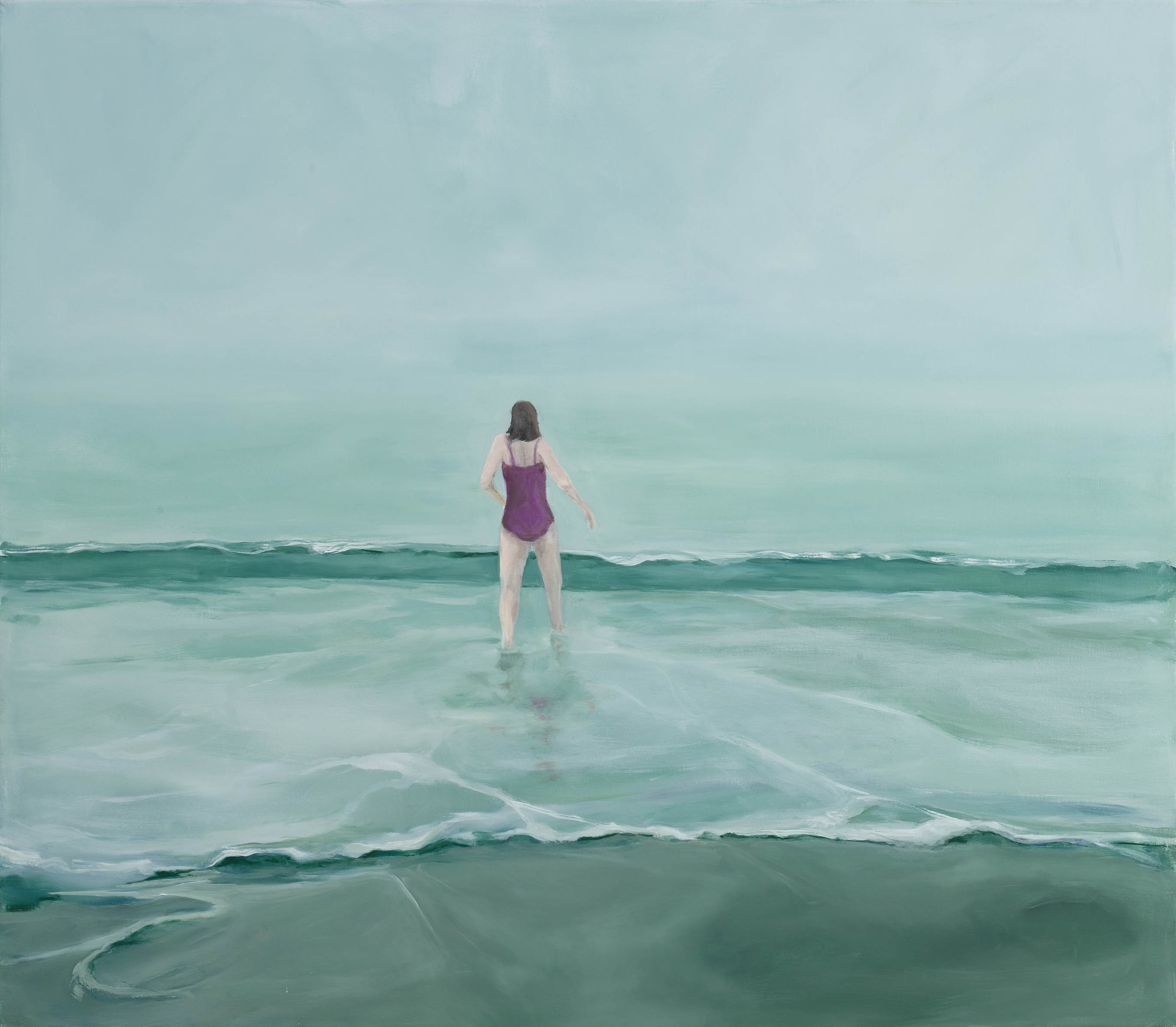 Swimmer, 2026, oil on canvas, 35 x 40 inches